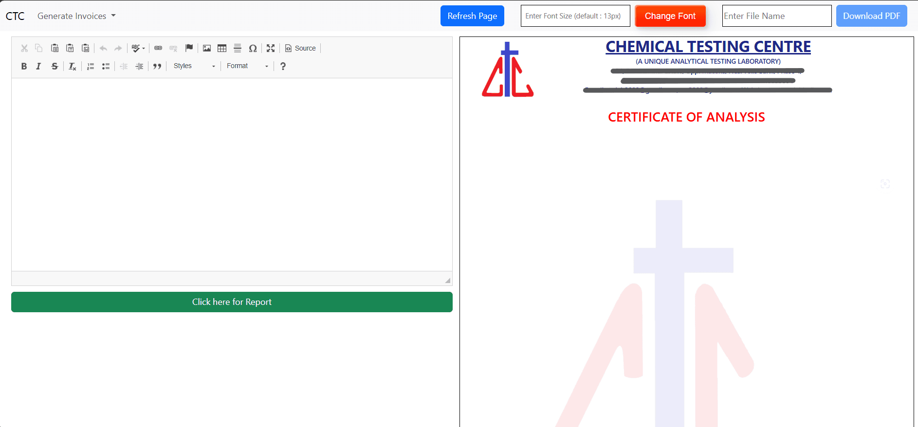 Dynamic PDF Generation System